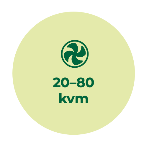 Luftvärmepumpar | Värmer 20-80 kvm | Pumpcenter