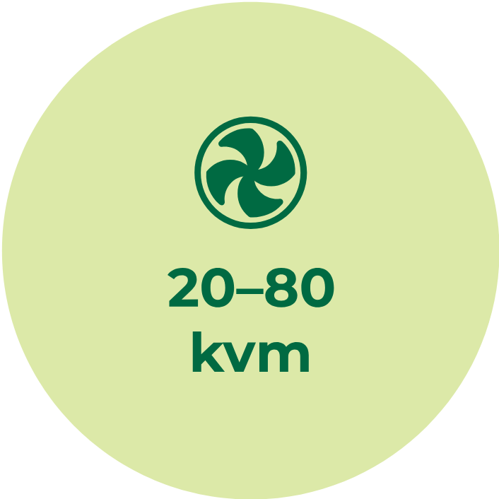 Luftvärmepumpar | Värmer 20-80 kvm | Pumpcenter